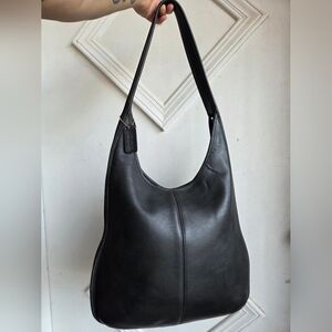 Vintage Coach Black XL Ergo Hobo 9026 RARE 🖤